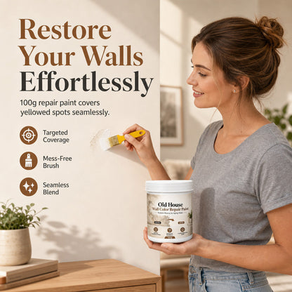 🥳 2026 Bestseller! ✨ Flecken, Kratzer oder Löcher an der Wand? – Wand-Retuschierfarbe repariert & erneuert – schnell trocknend, ohne Geruch & auch für Anfänger easy – Wände wie neu 🏠🖌️