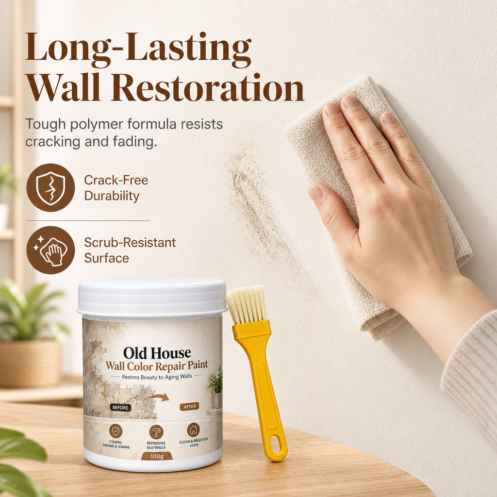 🥳 2026 Bestseller! ✨ Flecken, Kratzer oder Löcher an der Wand? – Wand-Retuschierfarbe repariert & erneuert – schnell trocknend, ohne Geruch & auch für Anfänger easy – Wände wie neu 🏠🖌️