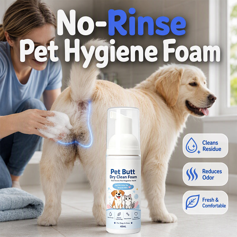 🧼 Po sauber ohne Wasser! – Trockenreinigungsschaum für Hunde & Katzen – einfach auftragen, abwischen, fertig – ohne Abspülen 🐾✨