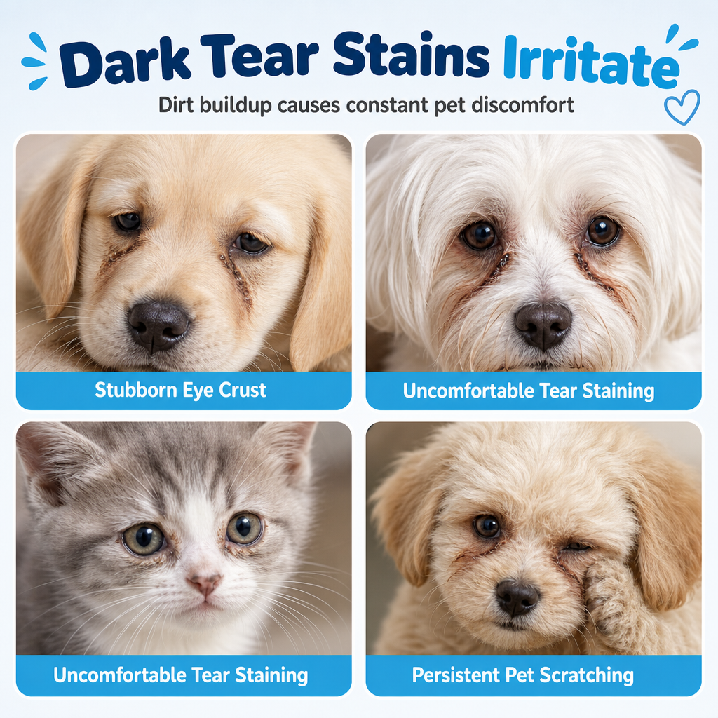 🐾 Tränenflecken beim Liebling? – Sanfte Augentropfen zur sanften Reinigung – mild, ohne Brennen & für empfindliche Augen geeignet – täglich anwendbar ✨