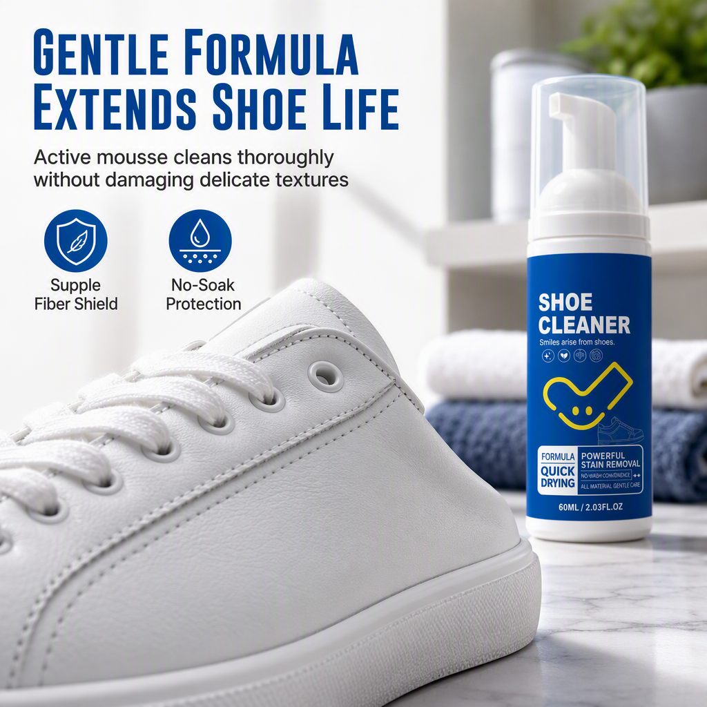 👟 Schuhe schmutzig? Ohne Wasser kein Problem! – Schuhreinigungs-Mousse für alle Materialien – reinigt sanft, ohne Flecken & ideal für unterwegs ✨