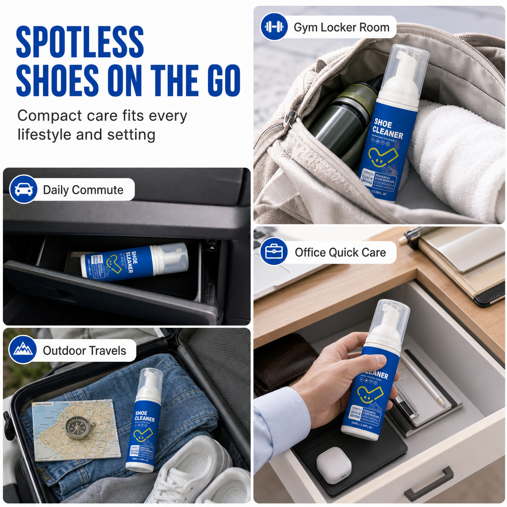 👟 Schuhe schmutzig? Ohne Wasser kein Problem! – Schuhreinigungs-Mousse für alle Materialien – reinigt sanft, ohne Flecken & ideal für unterwegs ✨