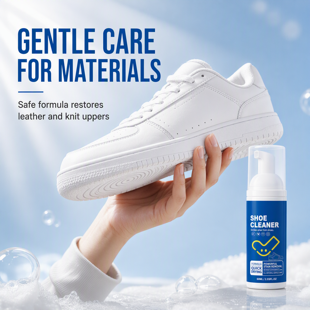 👟 Schuhe schmutzig? Ohne Wasser kein Problem! – Schuhreinigungs-Mousse für alle Materialien – reinigt sanft, ohne Flecken & ideal für unterwegs ✨