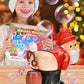 🎅 50 % RABATT! ✨ Weihnachtsmann-Seifenblasenmaschine – Automatisches Seifenblasenpusten mit nur einem Klick, fröhliche Musik und blinkende Nachtlichter – Niedliches Weihnachtsspielzeug für Kinder und Familienspaß 🎄