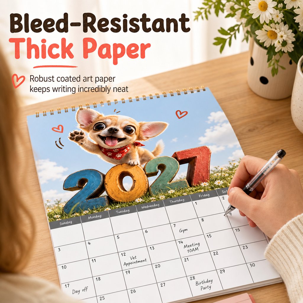 🐕 50% RABATT! 🗓️ Chihuahua 12-Monats-Kalender – Süß & dekorativ ✨
