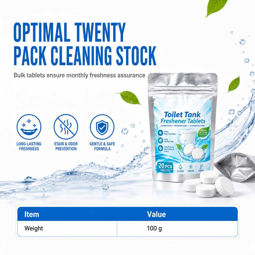 🥳HEISSER ANGEBOT 2026🥳💞ÜBER 50.000 VERKAUFT! 🚽✨ 50 % RABATT! 20er-Pack Toilettenspülkasten-Erfrischungstabletten – die sprudelnde Wirkung bekämpft Gerüche, die langsame Freisetzung sorgt für dauerhafte Reinigung. Schonend für die Rohrleitungen! 🧼✅
