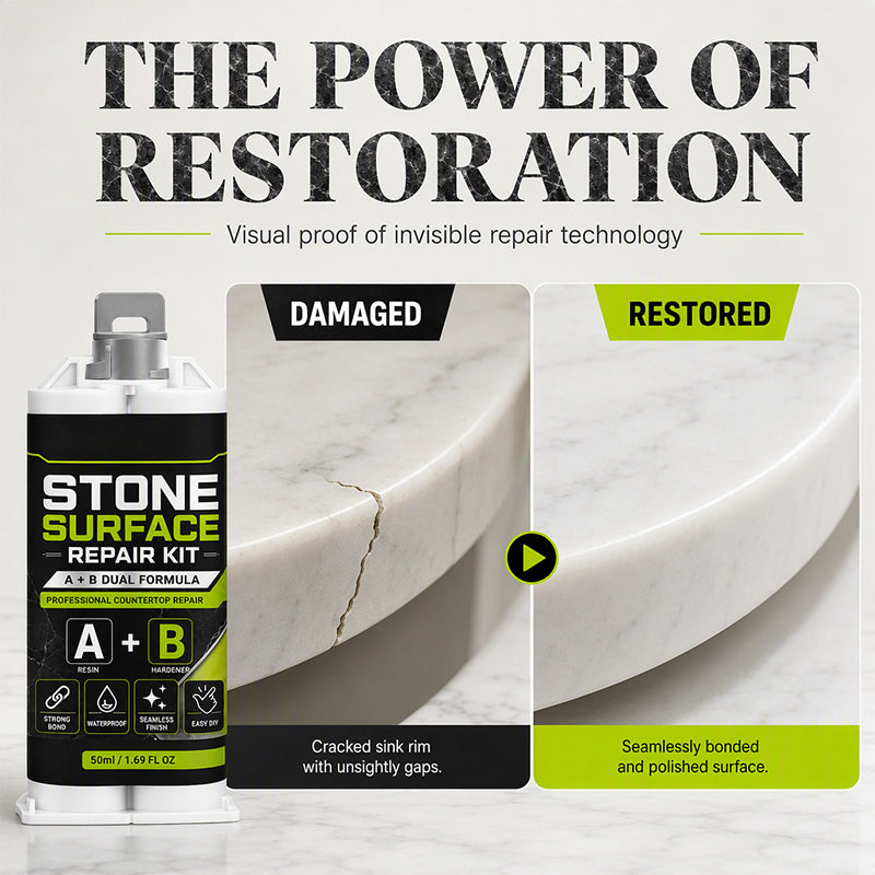 ⚡ Professionelle Stein-Reparaturpaste – für Kratzer, Risse & kleine Schäden auf Marmor, Granit & Quarz