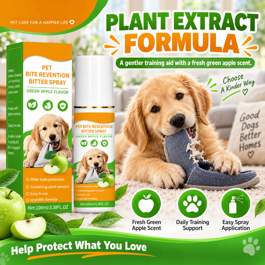 🛋️ Kauen an Möbeln & Kabeln? Schluss damit! – Bitter-Spray für Hunde & Katzen – sprüht bitter, schützt Möbel & Textilien – sanfte Abschreckung ohne Stress 🐾✨