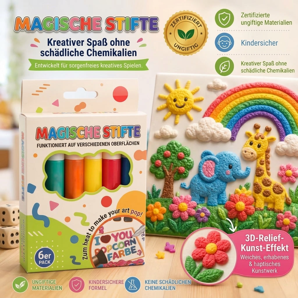📢📢50% RABATT !!⏰Magic Pen – Zeichne 3D-Motive mit nur einem Strich!🎄DIY Bubble Magic Drawing Pens