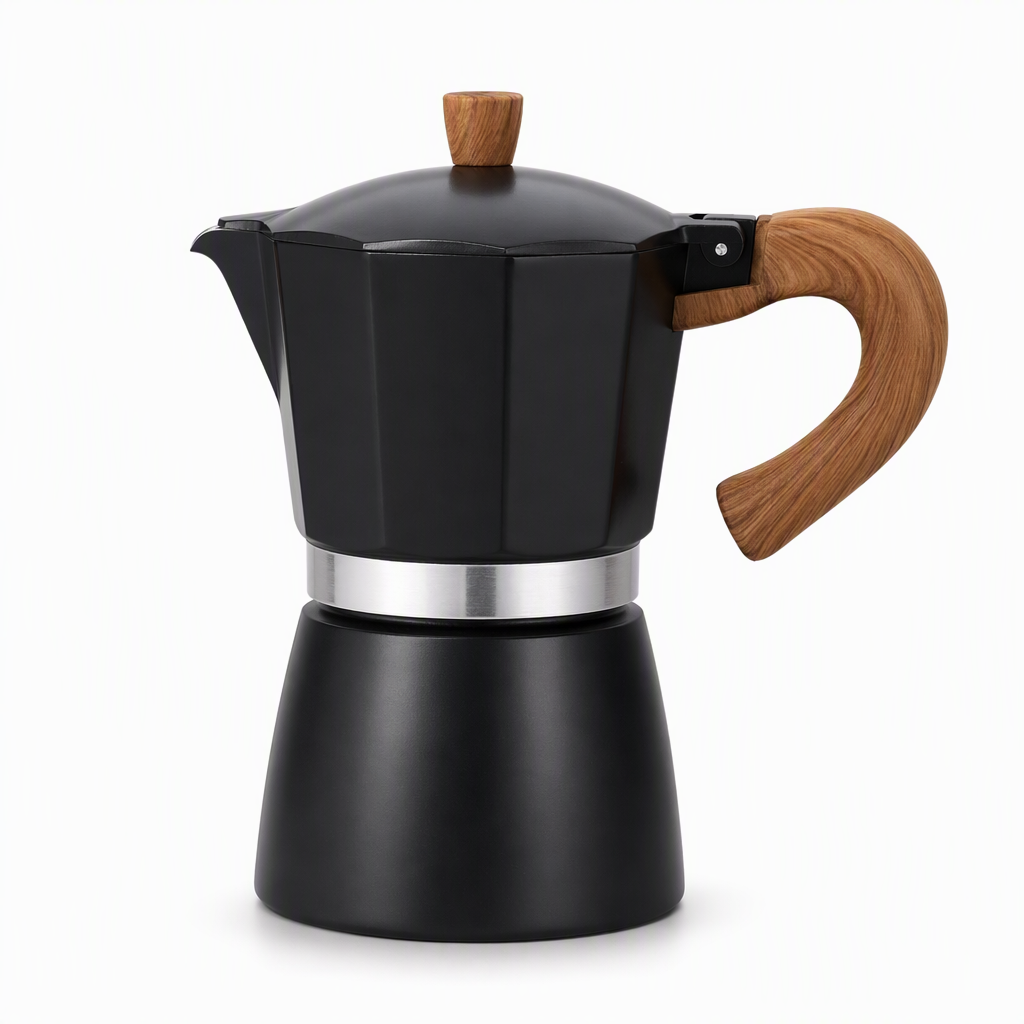 ☕ Klassischer Espressokocher – italienisch, für Zuhause & ideal als Moka-Kanne