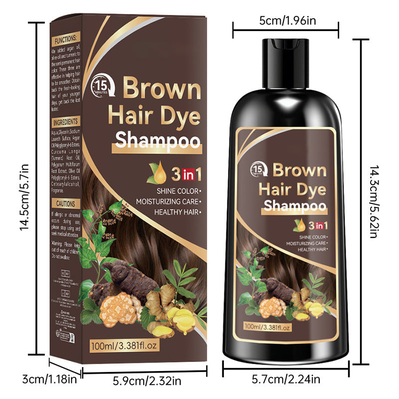 ⚡ Pflanzliches 3-in-1-Haarfärbe-Shampoo – färbt, pflegt & reinigt – sanft & einfach 🌿