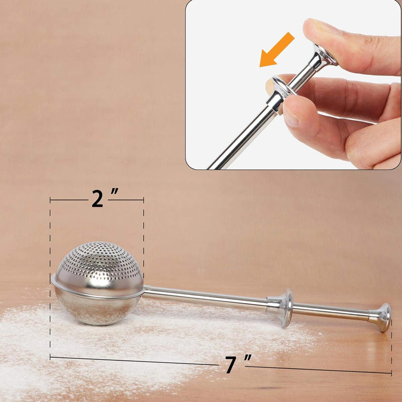 🍰 Mehlklumpen & Staubchaos? – Multifunktionaler Mehlstreuer zum Backen – gleichmäßig streuen ohne Sauerei – für Mehl, Puderzucker & Kakao ✨