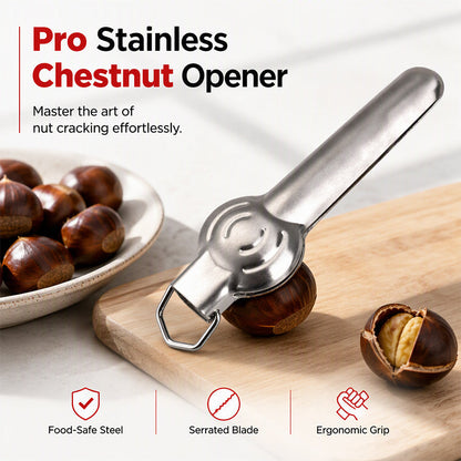 🥜 Nüsse knacken ohne Kraftaufwand! – Jetzt 50% sparen! Nussknacker & Kastanien-Schälwerkzeug aus Edelstahl – stabil, rutschfest & einfach in der Handhabung ✨