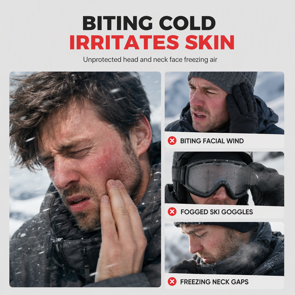 🧣🧗3-in-1-Winter-Polarfleece-Sturmhaube | Verhindert das Beschlagen der Skibrille beim Skifahren und Winterradfahren🏂