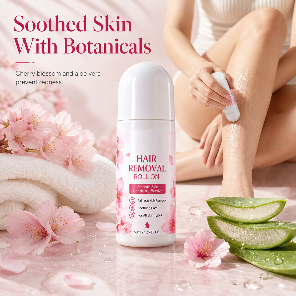 💥 Jetzt 50% sparen! Sanfter Roll-On für die schonende Körperhaarentfernung – sanft zur Haut, einfach auftragen & ideal für empfindliche Haut 🌿