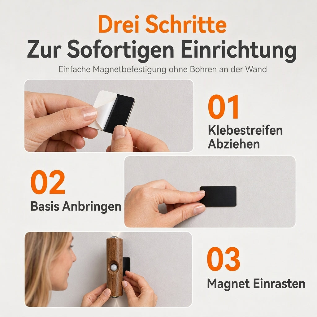 💡 50% RABATT! 🌈 Magnetisches RGB-Stimmungslicht – Bewegungsmelder & Ambiente ✨