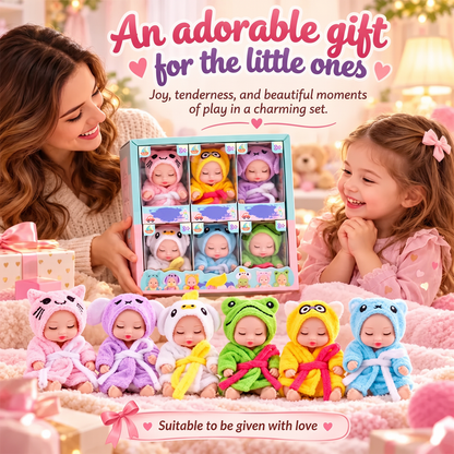 ⏳Zeitlich begrenztes Angebot⏳ Mini-Reborn-Babypuppe mit schlafendem Gesicht – 6 Tiermotive zur Auswahl