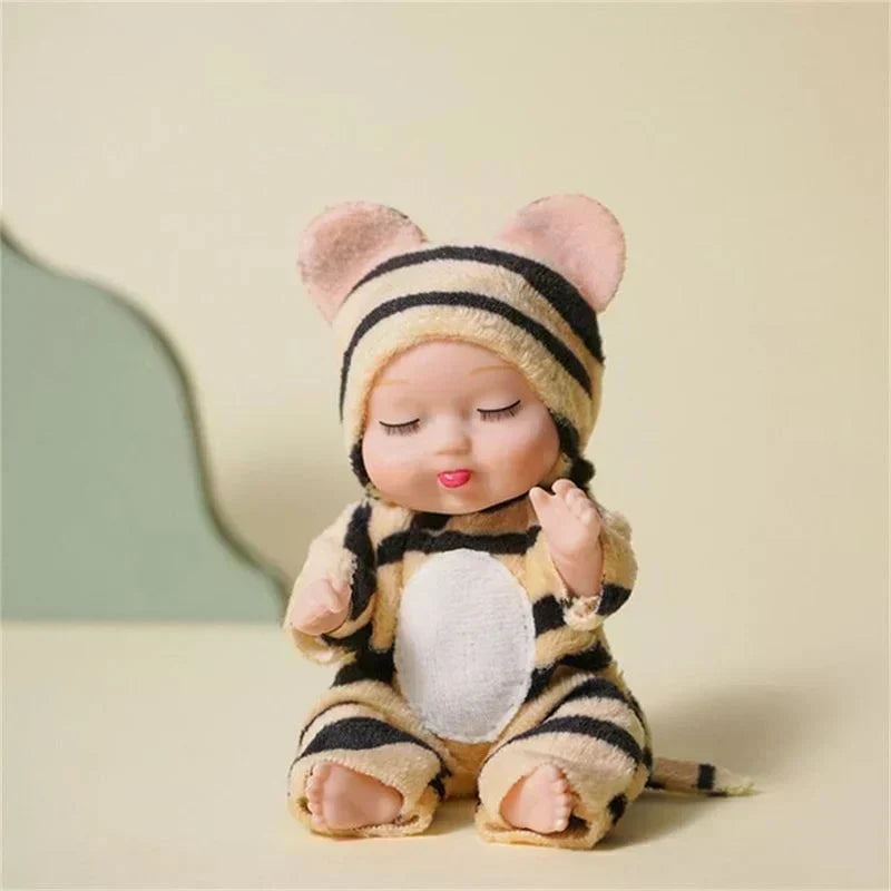 ⏳Zeitlich begrenztes Angebot⏳ Mini-Reborn-Babypuppe mit schlafendem Gesicht – 6 Tiermotive zur Auswahl