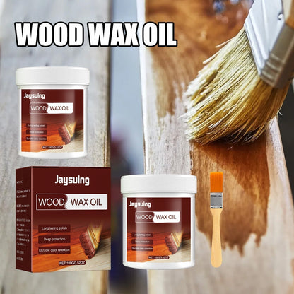 Matte oder verschmutzte Holzflächen? – Scomeri Holzreiniger & Glanzpolitur – reinigt gründlich, bringt neuen Glanz & enthält eine hochwertige Bürste – 99 g (3,5 oz) ✨