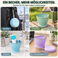 🎒 Nie wieder sperrige Trinkbecher! – Faltbarer Silikon-Reisebecher – einfach zusammenklappen, platzsparend verstauen & überall mitnehmen ✨☕