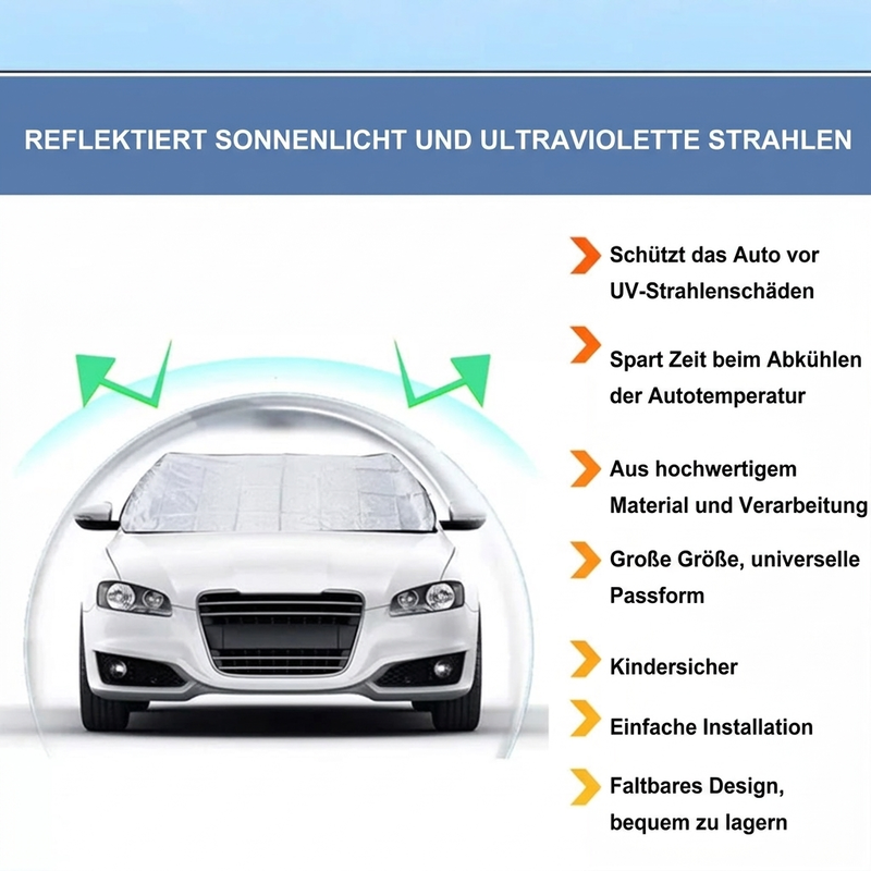 📢📢50% RABATT !!⏰Autoscheibenabdeckung mit Saugnäpfen