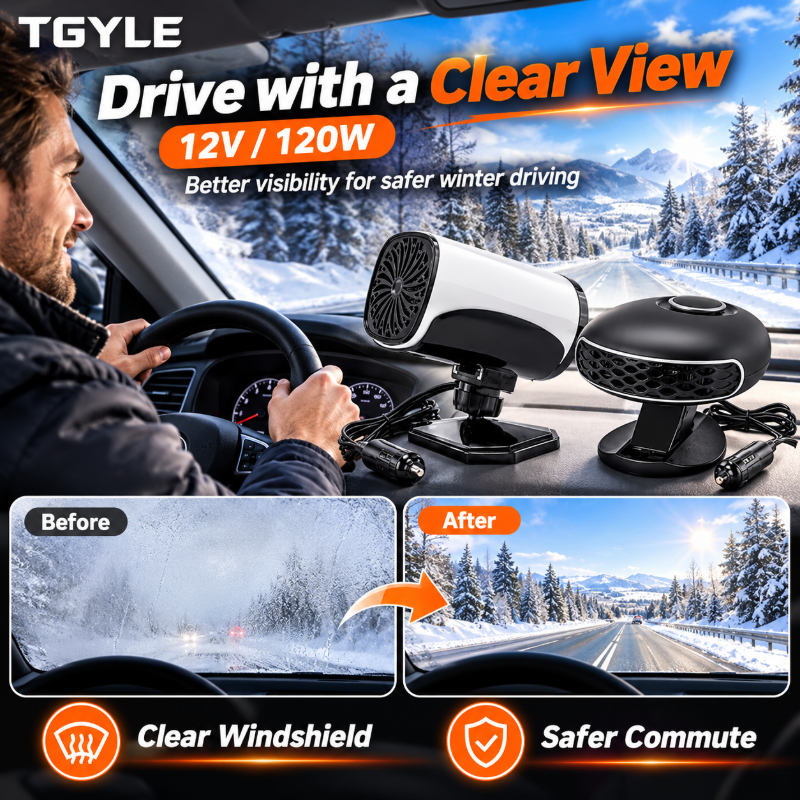 🔥🚗 Tragbare Autoheizung mit 360°-Drehsockel – flexible Wärmeausrichtung, kompakt & ideal für Auto, Wohnmobil & unterwegs ✨