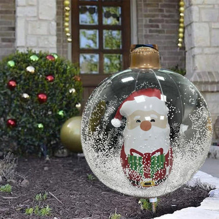 🎅 Weihnachtsstimmung für draußen! – Dekorativer PVC-Aufblasballon für Weihnachten – auffällig, leicht & ideal für Garten, Terrasse & Eingang 🎄✨