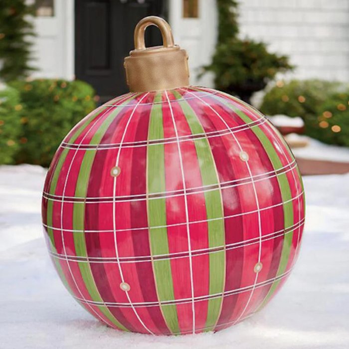 🎅 Weihnachtsstimmung für draußen! – Dekorativer PVC-Aufblasballon für Weihnachten – auffällig, leicht & ideal für Garten, Terrasse & Eingang 🎄✨