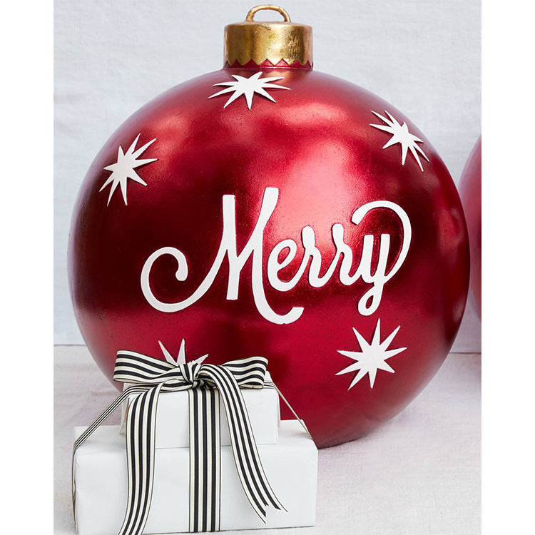 🎅 Weihnachtsstimmung für draußen! – Dekorativer PVC-Aufblasballon für Weihnachten – auffällig, leicht & ideal für Garten, Terrasse & Eingang 🎄✨