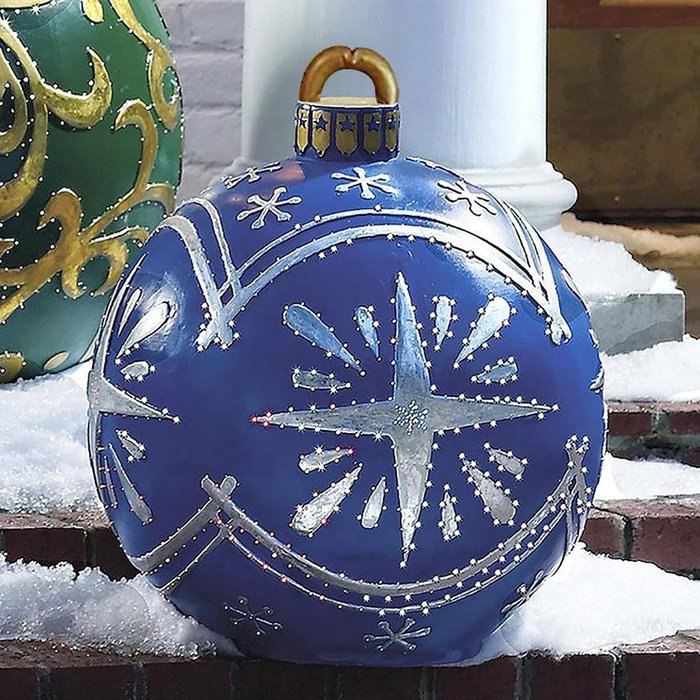 🎅 Weihnachtsstimmung für draußen! – Dekorativer PVC-Aufblasballon für Weihnachten – auffällig, leicht & ideal für Garten, Terrasse & Eingang 🎄✨