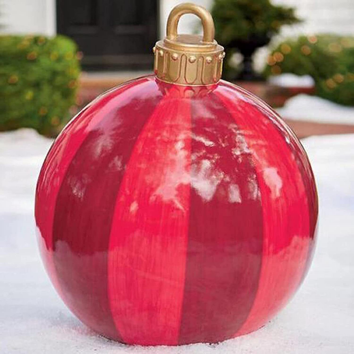 🎅 Weihnachtsstimmung für draußen! – Dekorativer PVC-Aufblasballon für Weihnachten – auffällig, leicht & ideal für Garten, Terrasse & Eingang 🎄✨