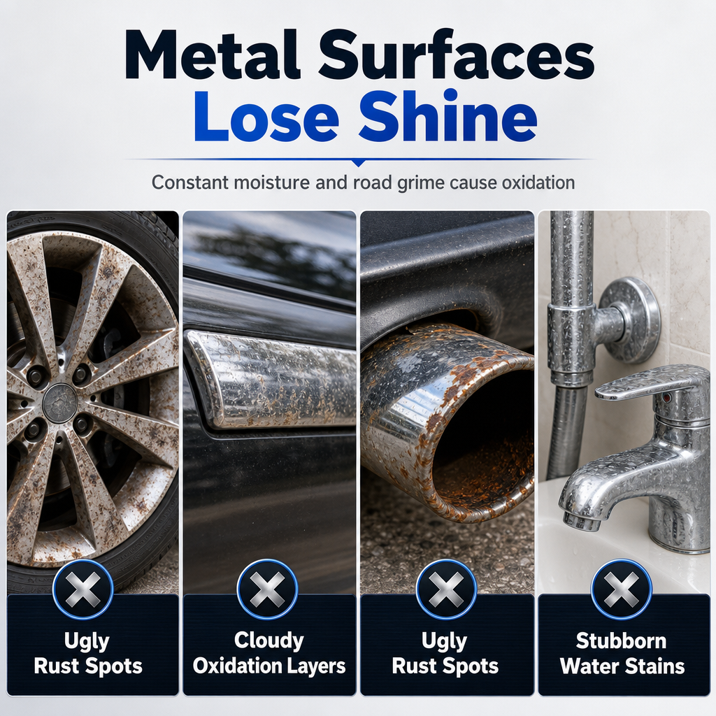 ⚡ Metall- & Chrom-Politurpaste – Auffrischung inkl. Pinsel – für neuen Glanz ✨🔧