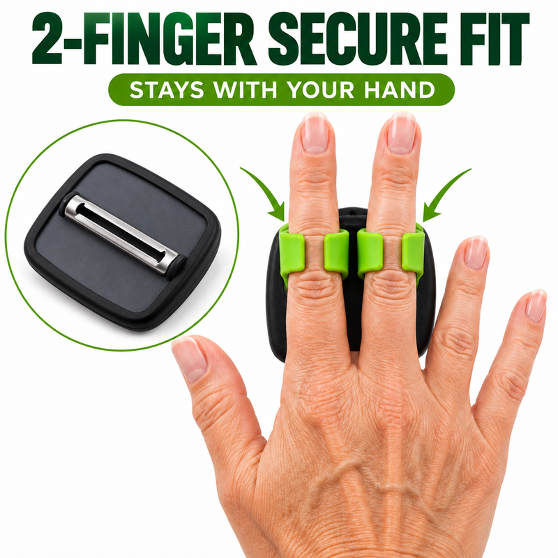 🥒Ergonomischer Zwei-Finger-Schäler für Obst und Gemüse