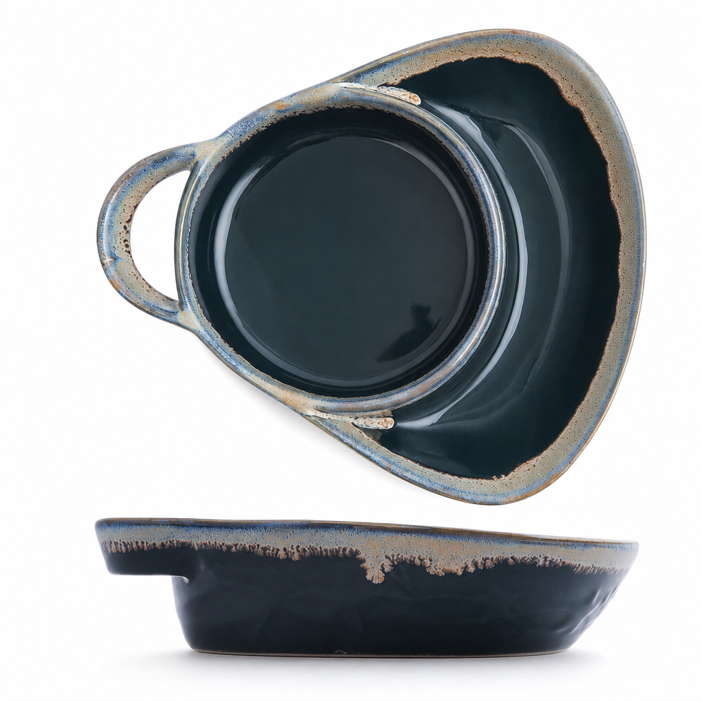 ✨🎉85000+ Mal verkauft!🎁🍽️Retro Keramik-Auflaufform mit Einzelgriff – Schadstofffrei backen & sicher servieren