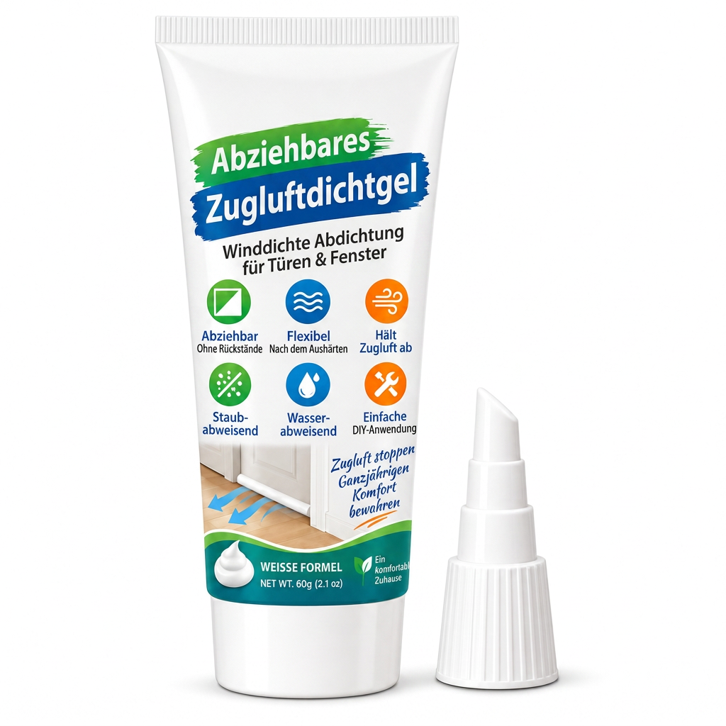 🚪 JETZT 50% RABATT! Ablösbares Dichtgel für Türfugen – Entfernbarer winddichter Zugluftstopper, wasserdichter und staubdichter Dichtstoff für Heimfugenisolierung