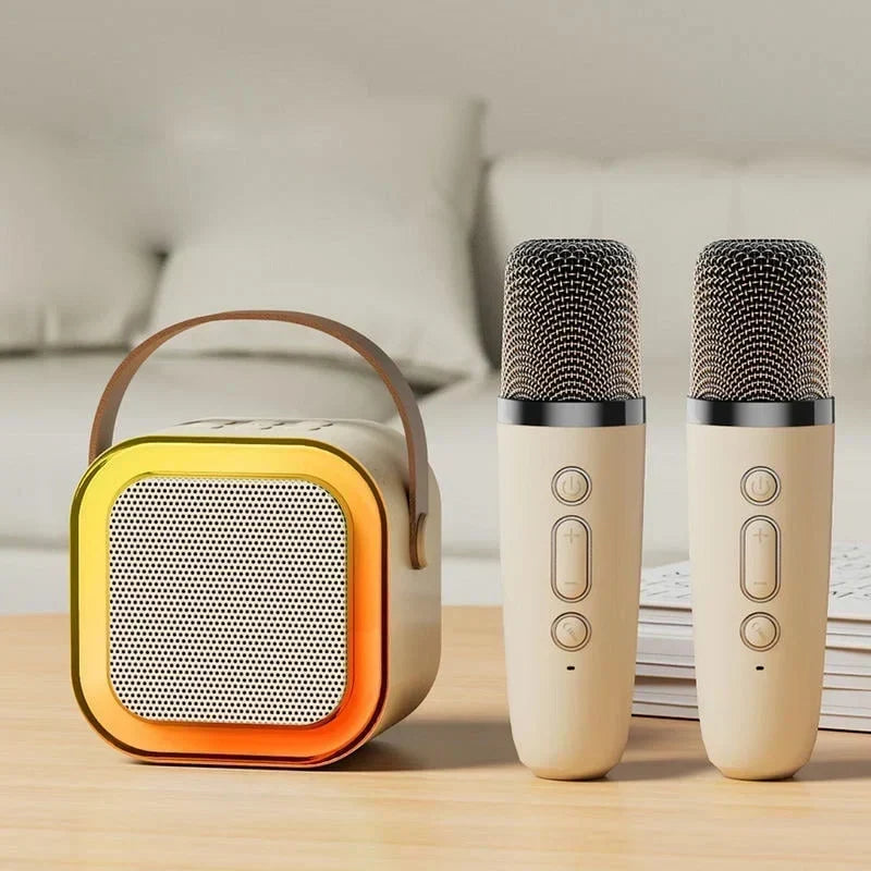 🎉 Jetzt 50% sparen! Kleine Karaoke-Anlage für Kinder mit drahtlosen Mikrofonen – Musik, Spaß & Gesang für zu Hause 🎤✨