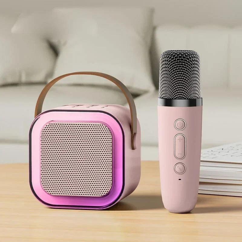 🎉 Jetzt 50% sparen! Kleine Karaoke-Anlage für Kinder mit drahtlosen Mikrofonen – Musik, Spaß & Gesang für zu Hause 🎤✨