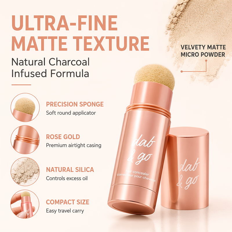 💇‍♀️ Graue Haare oder lichter Ansatz? – Sofort-Haarpuder-Stick mit Schwammapplikator – einfach auftragen, natürlich kaschieren & sofort frischer aussehen ✨