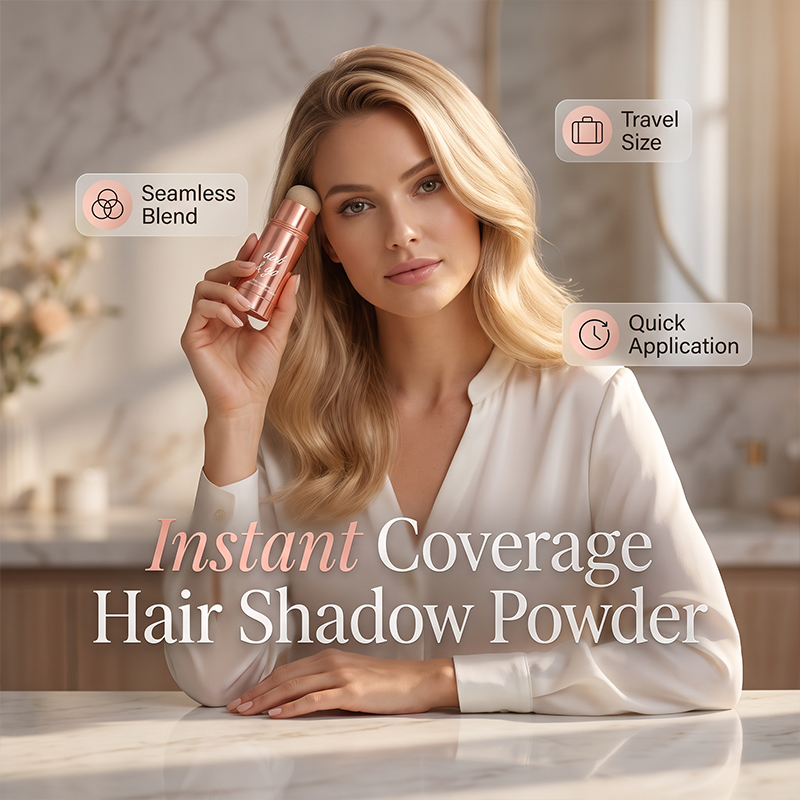 💇‍♀️ Graue Haare oder lichter Ansatz? – Sofort-Haarpuder-Stick mit Schwammapplikator – einfach auftragen, natürlich kaschieren & sofort frischer aussehen ✨