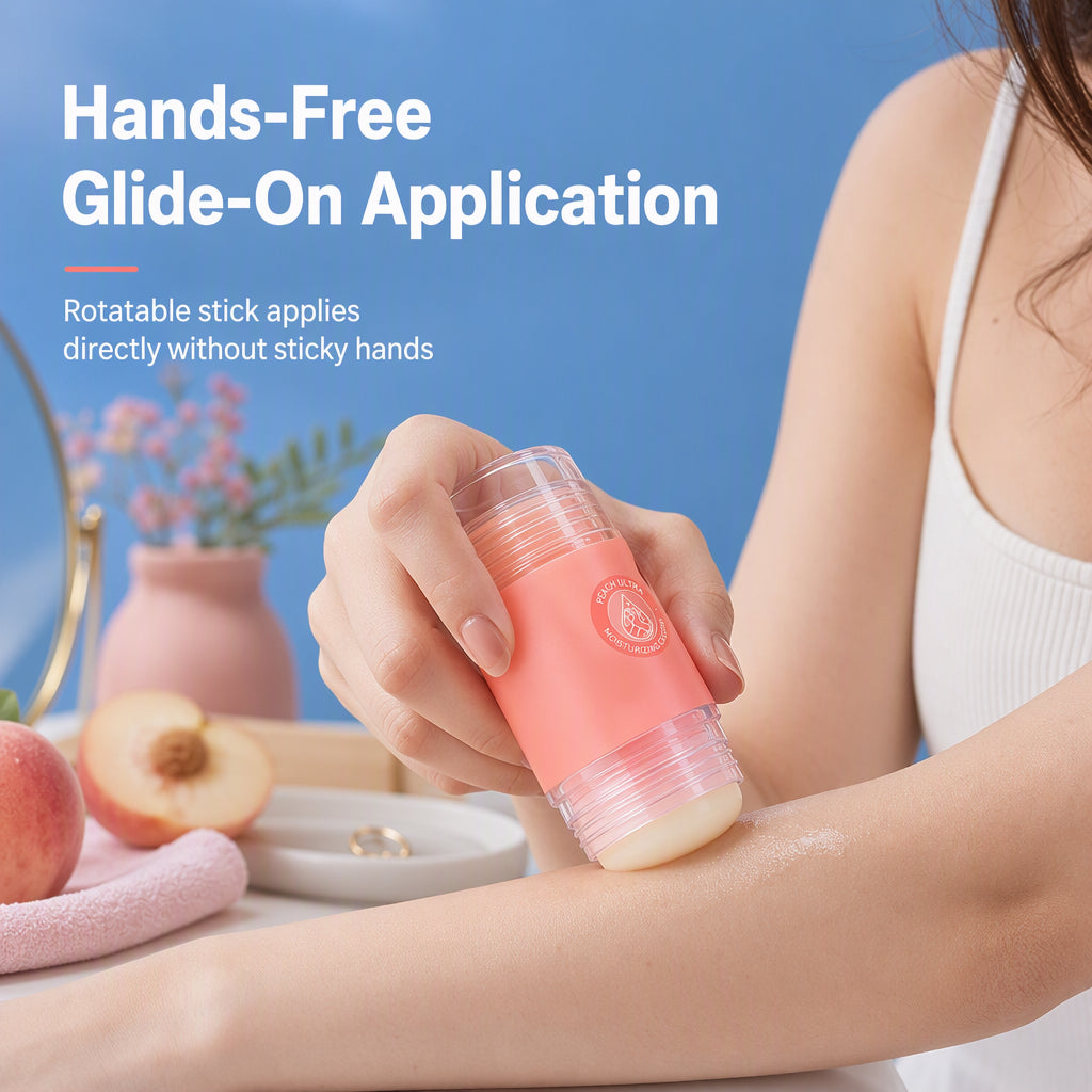 🔥FLASH SALE🔥 Feuchtigkeitsspendender Vaseline-Gel-Stick – Squalan & Hyaluronsäure, Anwendung ohne Hände – Für trockene Hände, Füße & Fersen – Pfirsich oder Orange – 35 g! 🧴✨