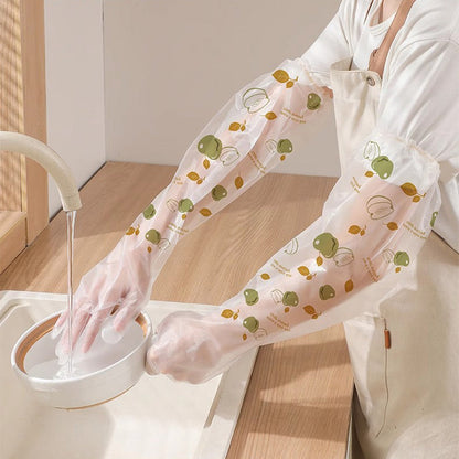 🧼🧤 Hygienisch bis zum Arm! – Bedruckte Einweg-Langarmhandschuhe aus Kunststoff – praktisch für Reinigung, Küche, Pflege & unterwegs ✨