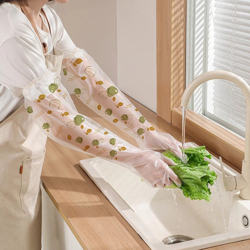 🧼🧤 Hygienisch bis zum Arm! – Bedruckte Einweg-Langarmhandschuhe aus Kunststoff – praktisch für Reinigung, Küche, Pflege & unterwegs ✨