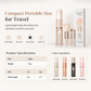 ⏳Zeitlich begrenztes Angebot⏳ 6-in-1-Reise-Make-up-Pinselset – einziehbare Kosmetik-Kapsel mit Puder-, Rouge- und Silikon-Lippenpinsel
