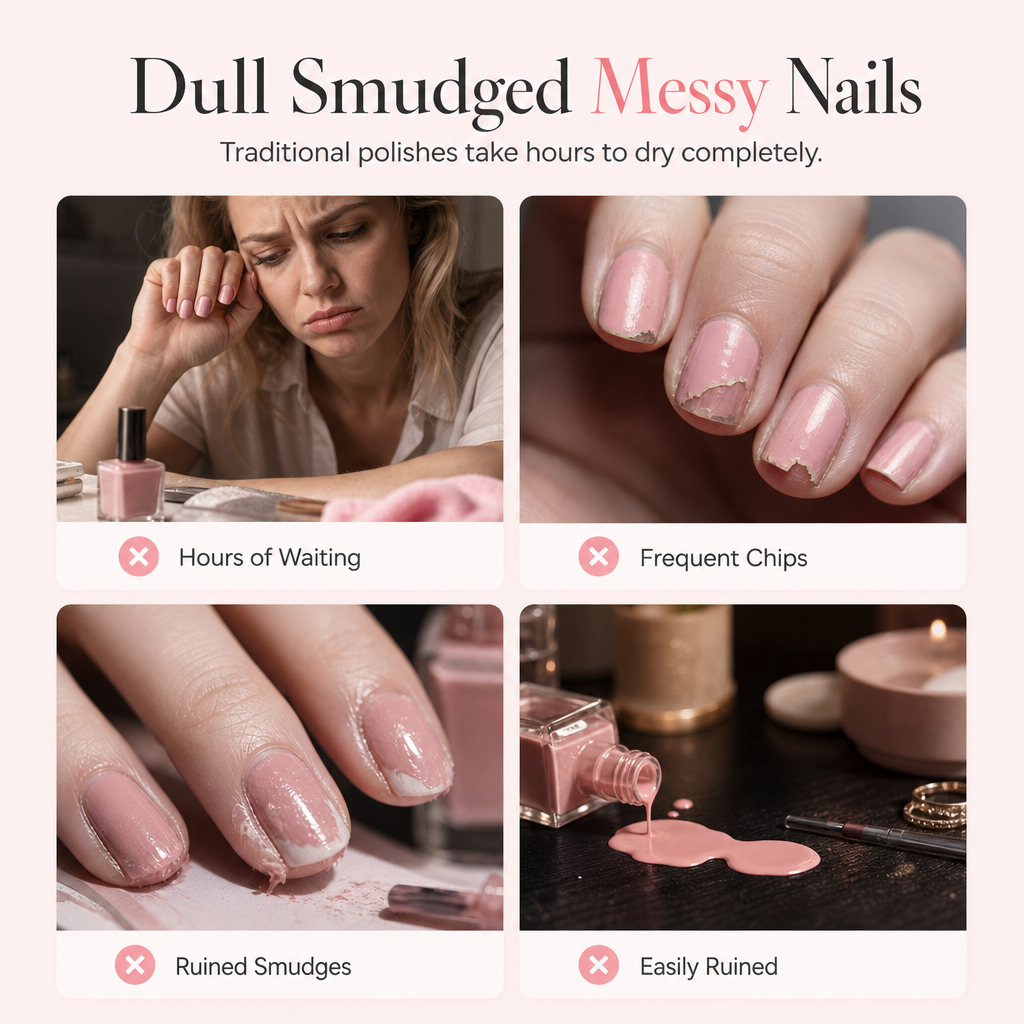 💅 Beanspruchte Nägel? – Schnelltrocknender, wasserfester Nagellack auf Ölbasis – pflegt, stärkt & sorgt für langanhaltenden Glanz – ideal für Alltag & unterwegs ✨