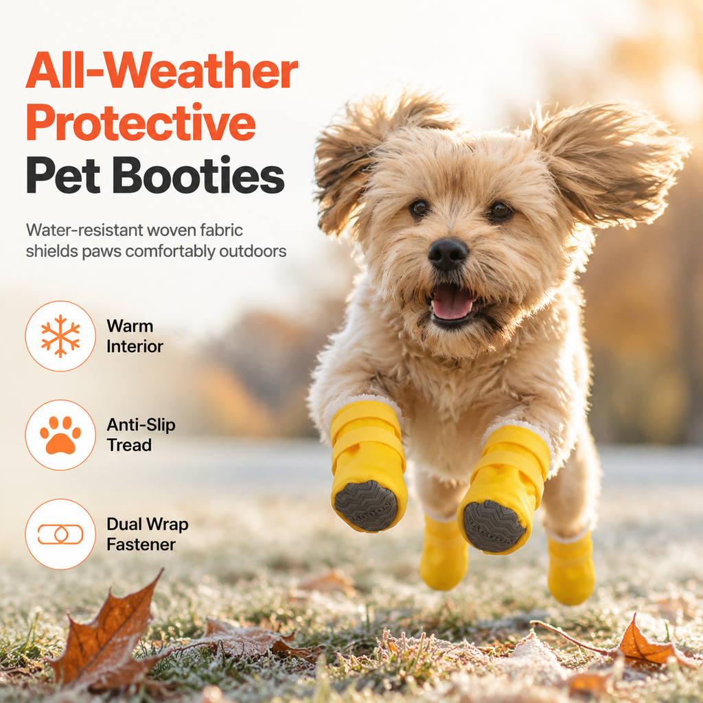 ❄️🐕 Winterwarme, wasserdichte & rutschfeste Hundestiefel – warmes Futter, sichere Sohle und zuverlässiger Schutz bei Kälte, Nässe und Eis ✨