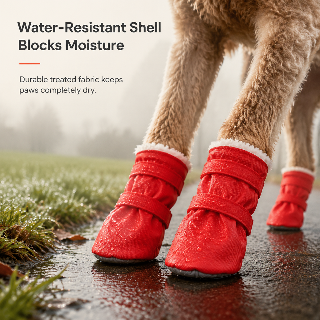 ❄️🐕 Winterwarme, wasserdichte & rutschfeste Hundestiefel – warmes Futter, sichere Sohle und zuverlässiger Schutz bei Kälte, Nässe und Eis ✨