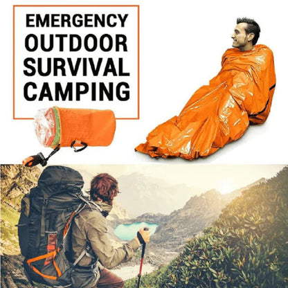 ⚡ Notfall-Thermo-Schlafsack – leicht, kompakt & wärmend für Outdoor & Notfälle 🏕️