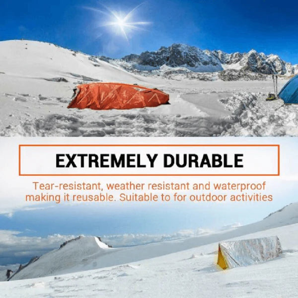 ⚡ Notfall-Thermo-Schlafsack – leicht, kompakt & wärmend für Outdoor & Notfälle 🏕️