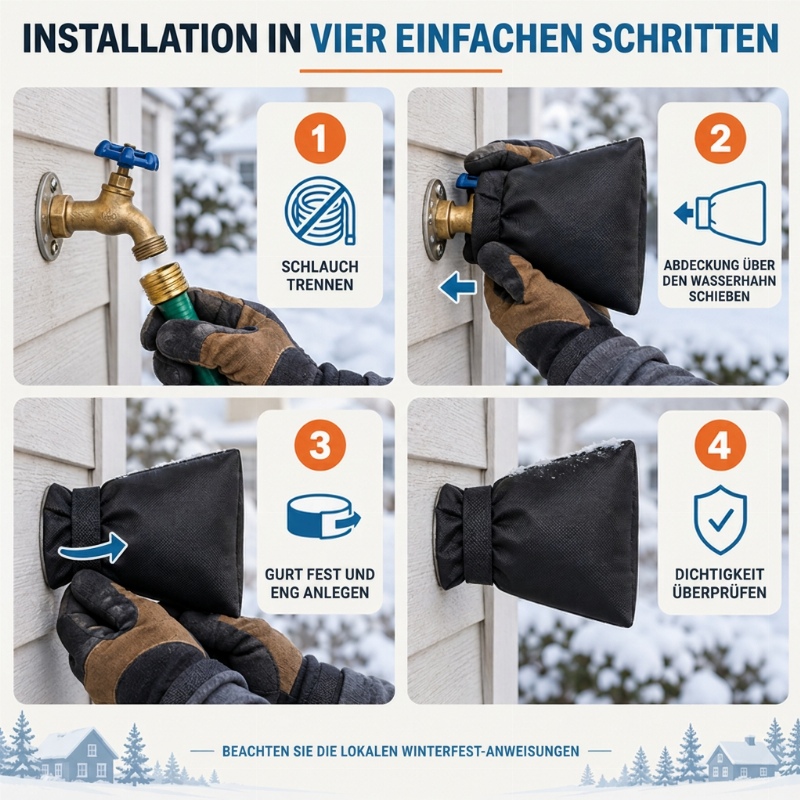 📢📢Winter-Sonderverkauf!!⏰Outdoor-Wasserhahnabdeckung für Winterschutz vor Frost