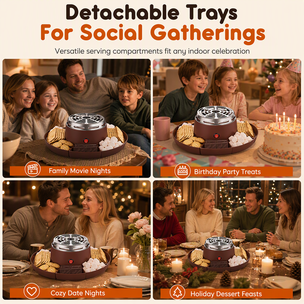 ⏳Begrenztes Angebot: 50% Rabatt⏰2-in-1 Elektrischer Schokoladen-Fondue-Schmelztopf und Röster-Set mit Obstplatte für Partys⚡♨️🧁